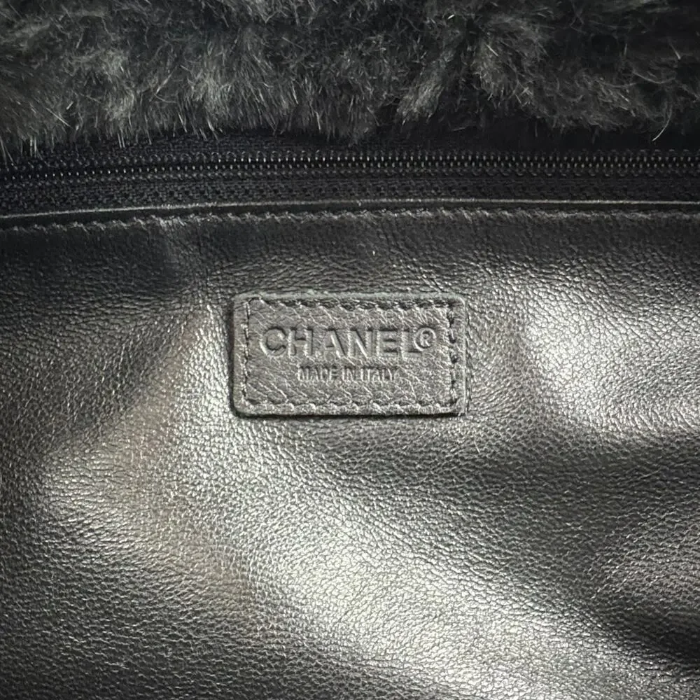 Chanel Vintage Rabbit Fur Shoulder Bag